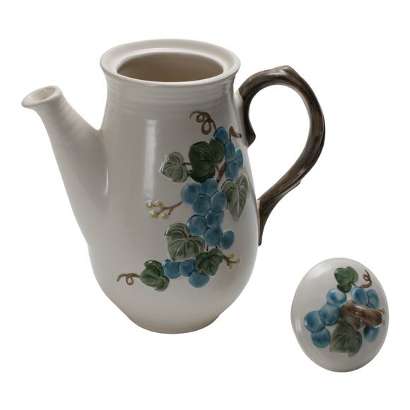 Vintage Metlox Poppytrail Sculptured Grape Coffee Set - Picture 3 of 5